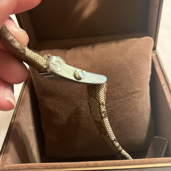 Gucci GG brown canvas watch - Picture 3 of 7